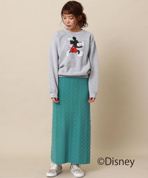 GOOD SPEED（グッドスピード）の「【WEB限定】Good Speed MICKEY裏毛プルオーバー〈グッドスピード〉（Tシャツ/カットソー・レディース・グレー/オフホワイト・FREE）」の10枚目の写真