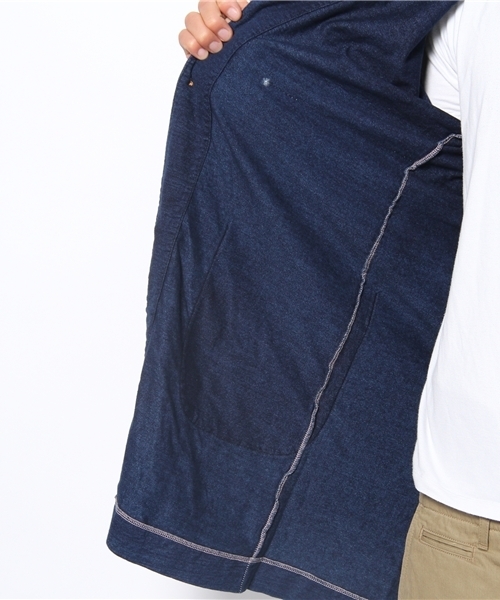 BEAMS(ビームス)の「Gypsy&sons / INDIGO COAT(その他アウター・メンズ・ブルー・MEDIUM/LARGE)」の7枚目の写真