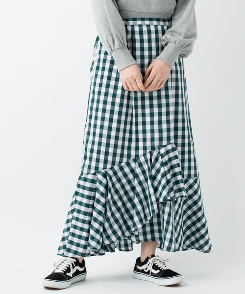 Ciaopanic Typy チャオパニックティピー の ギンガムラッフルスカート スカート Wear