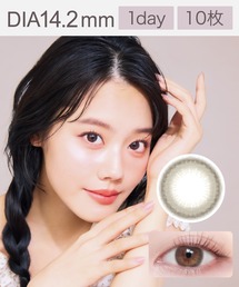 Viewm（ビューム）の「Viewm 1day クラッシーベージュ（10枚入り）（コンタクトレンズ・カラコン）」