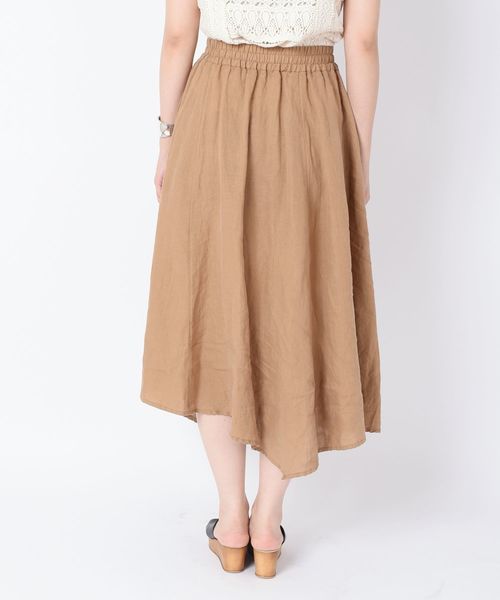 liflattie ships（リフラティ シップス）の「liflattie ships:リネンヘムスカート◇（スカート・レディース・ベージュ/バイオレット/オレンジ/グリーン・SMALL/MEDIUM）」の18枚目の写真