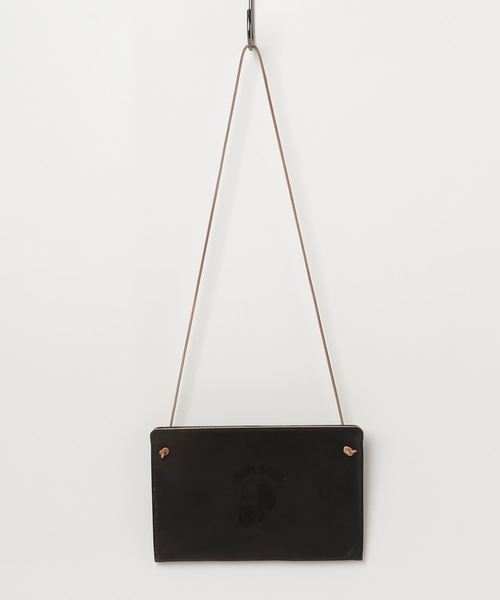 C.E.L.STORE(セルストア)の「BROWN BROWN/ブラウンブラウン MR BROWN レザーサコッシュ(ショルダーバッグ)」|ブラック