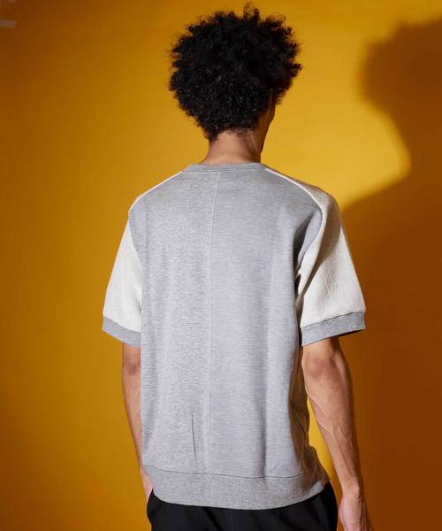 UNITED TOKYO(ユナイテッドトウキョウ)の「パッチワークスウェットTEE(Tシャツ/カットソー・メンズ・ブラック/グレー・1/2/3)」の7枚目の写真