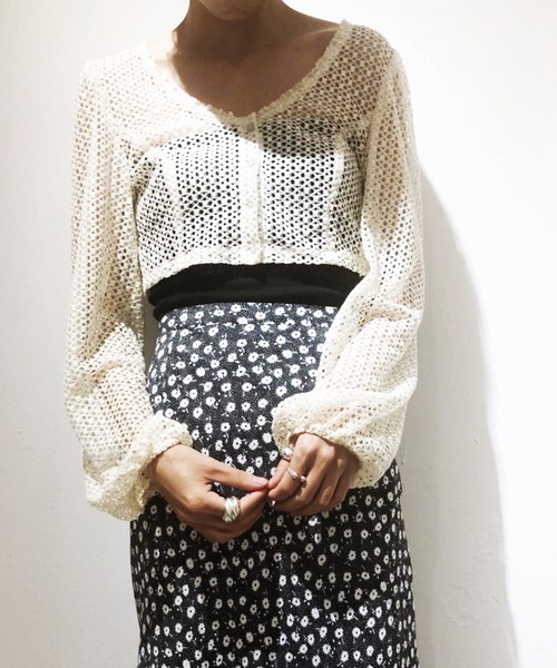 editforlulu only hearts レースカーディガン EDIT. FOR LULU（エディットフォールル）の「【ONLY HEARTS】 L/S