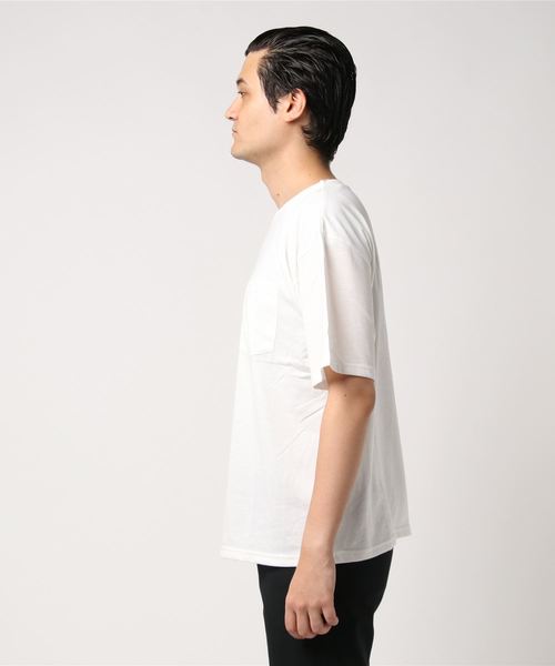 MinoriTY(マイノリティ)の「メンズ半袖クルーネック機能素材ビッグシルエットTシャツ(Tシャツ/カットソー・メンズ・ホワイト/ブラック/グレー/ラベンダー/ベージュ/カーキ/ネイビー/パープル・M/L/LL)」の10枚目の写真