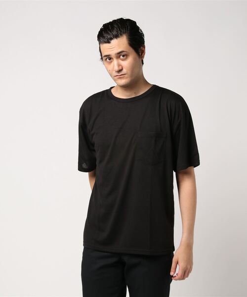 MinoriTY(マイノリティ)の「メンズ半袖クルーネック機能素材ビッグシルエットTシャツ(Tシャツ/カットソー・メンズ・ホワイト/ブラック/グレー/ラベンダー/ベージュ/カーキ/ネイビー/パープル・M/L/LL)」の13枚目の写真