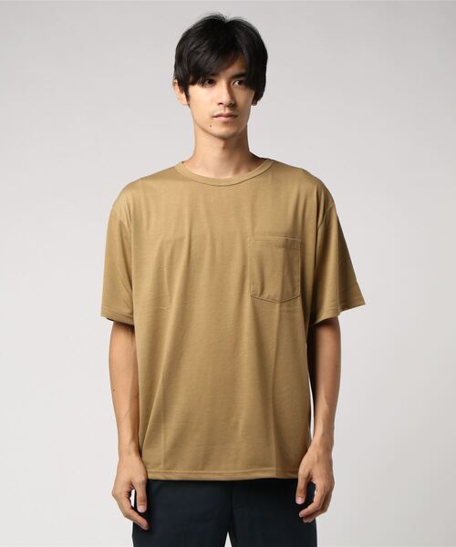 MinoriTY(マイノリティ)の「メンズ半袖クルーネック機能素材ビッグシルエットTシャツ(Tシャツ/カットソー・メンズ・ホワイト/ブラック/グレー/ラベンダー/ベージュ/カーキ/ネイビー/パープル・M/L/LL)」の15枚目の写真