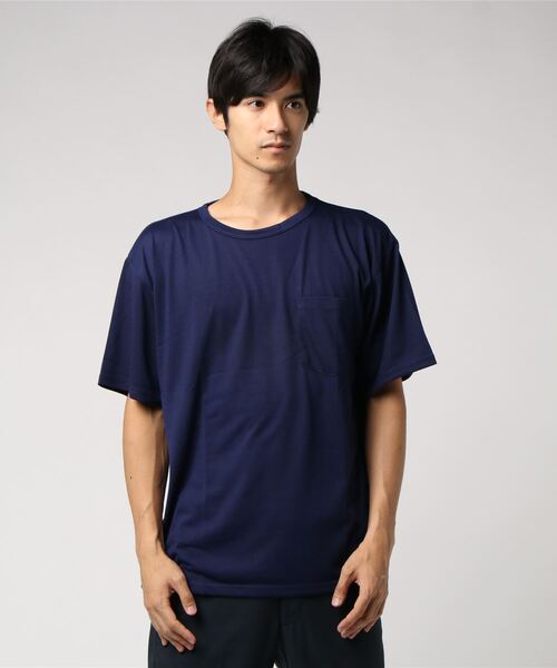 MinoriTY(マイノリティ)の「メンズ半袖クルーネック機能素材ビッグシルエットTシャツ(Tシャツ/カットソー・メンズ・ホワイト/ブラック/グレー/ラベンダー/ベージュ/カーキ/ネイビー/パープル・M/L/LL)」の16枚目の写真