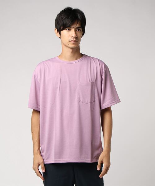 MinoriTY(マイノリティ)の「メンズ半袖クルーネック機能素材ビッグシルエットTシャツ(Tシャツ/カットソー・メンズ・ホワイト/ブラック/グレー/ラベンダー/ベージュ/カーキ/ネイビー/パープル・M/L/LL)」の18枚目の写真