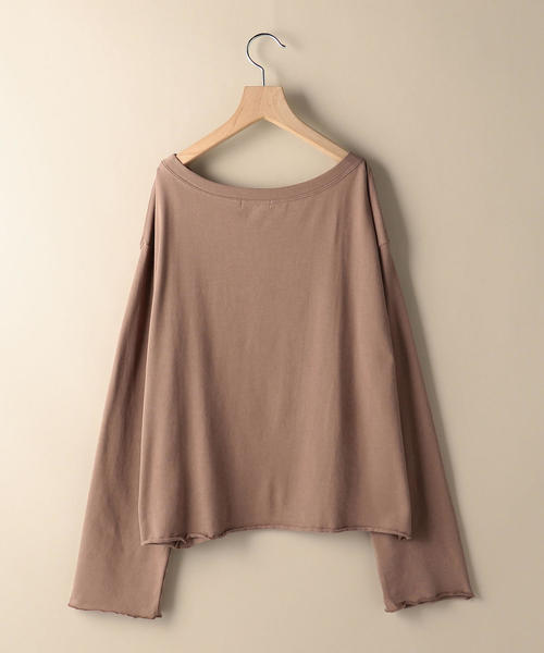 BEAUTY&YOUTH UNITED ARROWS（ビューティーアンドユースユナイテッドアローズ）の「BY コットンルーズスリーブクルーネックカットソー ◆（Tシャツ/カットソー・レディース・ホワイト/ダークグリーン/ベージュ・FREE）」の5枚目の写真