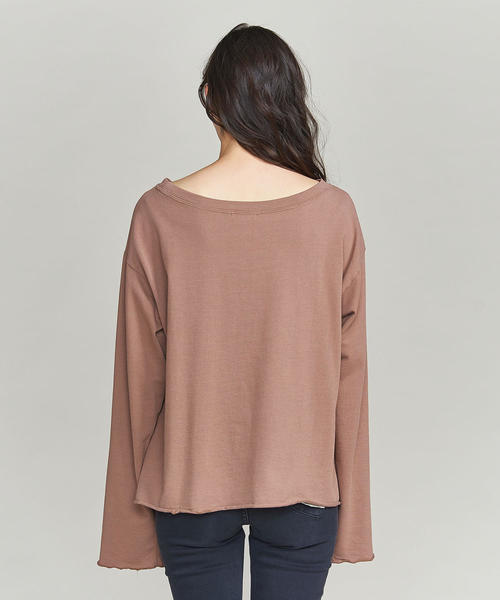 BEAUTY&YOUTH UNITED ARROWS（ビューティーアンドユースユナイテッドアローズ）の「BY コットンルーズスリーブクルーネックカットソー ◆（Tシャツ/カットソー・レディース・ホワイト/ダークグリーン/ベージュ・FREE）」の8枚目の写真