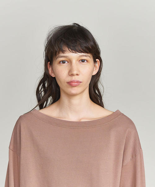 BEAUTY&YOUTH UNITED ARROWS（ビューティーアンドユースユナイテッドアローズ）の「BY コットンルーズスリーブクルーネックカットソー ◆（Tシャツ/カットソー・レディース・ホワイト/ダークグリーン/ベージュ・FREE）」の12枚目の写真