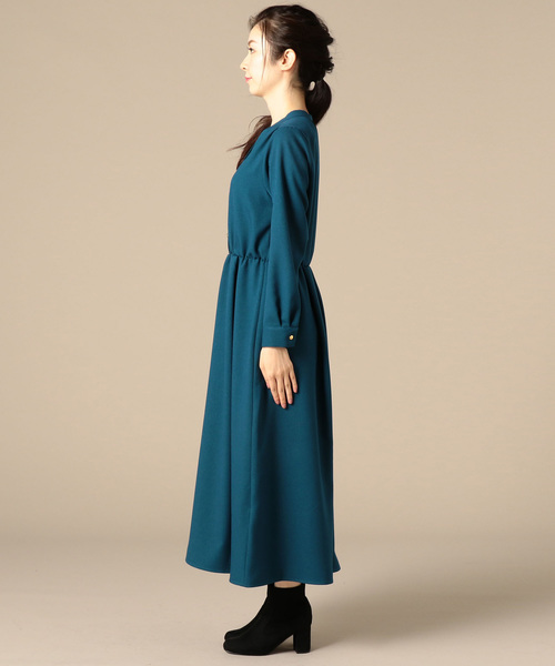 Doux archives（ドゥアルシーヴ）の「ツイル長袖ワンピース（ワンピース・レディース・ベージュ/グレー/グリーン・FREE）」の15枚目の写真