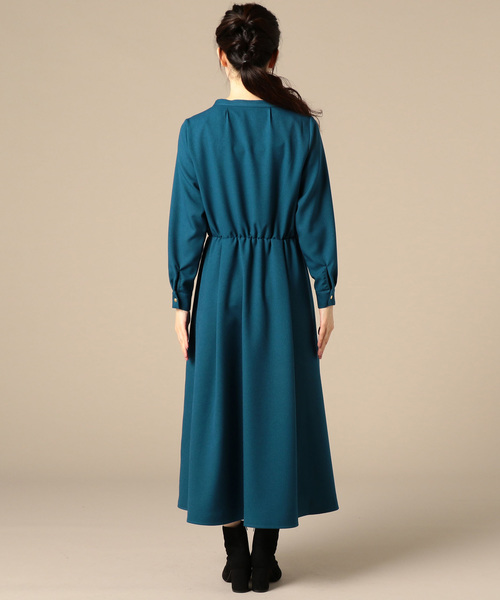 Doux archives（ドゥアルシーヴ）の「ツイル長袖ワンピース（ワンピース・レディース・ベージュ/グレー/グリーン・FREE）」の13枚目の写真