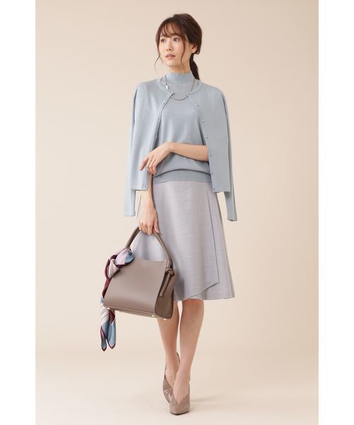 NATURAL BEAUTY（ナチュラルビューティー）の「ウールアンサンブルニット（アンサンブル・レディース・パープル/ブルー/ネイビー/ライトグリーン・36/38）」の18枚目の写真