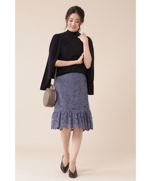 NATURAL BEAUTY（ナチュラルビューティー）の「ウールアンサンブルニット（アンサンブル・レディース・パープル/ブルー/ネイビー/ライトグリーン・36/38）」の11枚目の写真