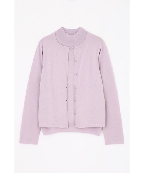 NATURAL BEAUTY（ナチュラルビューティー）の「ウールアンサンブルニット（アンサンブル・レディース・パープル/ブルー/ネイビー/ライトグリーン・36/38）」の15枚目の写真