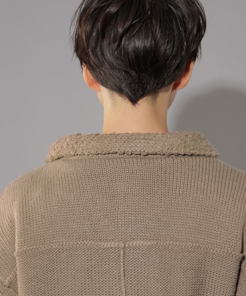 PAGEBOY（ページボーイ）の「ケーブルライダース（ライダースジャケット・レディース・ブラウン/オフホワイト・FREE）」の20枚目の写真