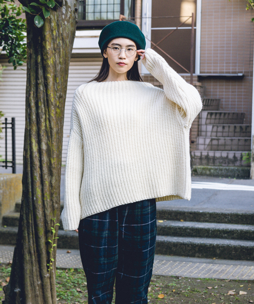 Kerrywoollenmills（ケリーウーレンミルズ）の「2018【Kerry Woollen Mills / ケリーウーレンミルズ】HC Bottle Neck（ニット/セーター・レディース・スミクロ/グレー/ブラウン/ナチュラル/キャメル・34）」の5枚目の写真