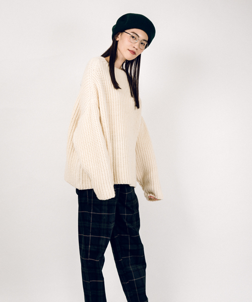 Kerrywoollenmills（ケリーウーレンミルズ）の「2018【Kerry Woollen Mills / ケリーウーレンミルズ】HC Bottle Neck（ニット/セーター・レディース・スミクロ/グレー/ブラウン/ナチュラル/キャメル・34）」の10枚目の写真