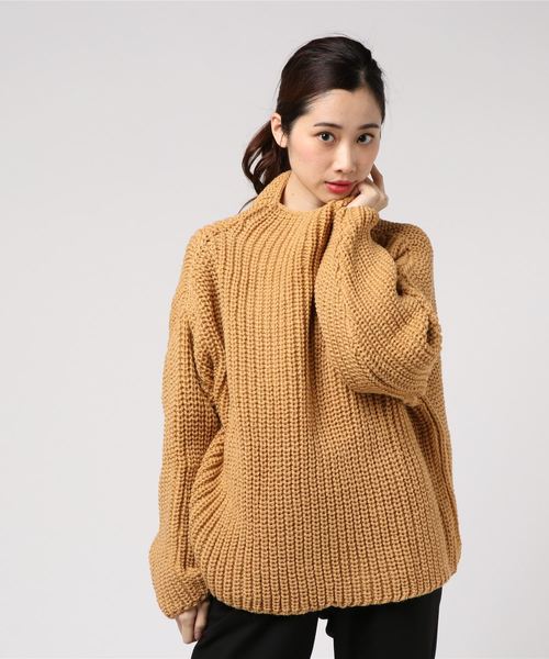 Kerrywoollenmills（ケリーウーレンミルズ）の「2018【Kerry Woollen Mills / ケリーウーレンミルズ】HC Bottle Neck（ニット/セーター・レディース・スミクロ/グレー/ブラウン/ナチュラル/キャメル・34）」の12枚目の写真