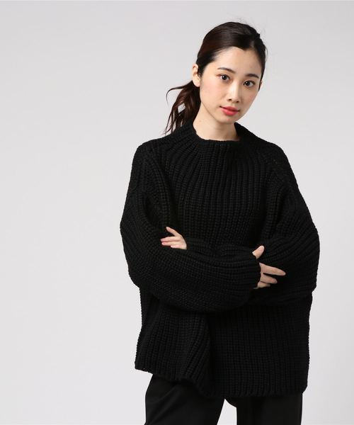 Kerrywoollenmills（ケリーウーレンミルズ）の「2018【Kerry Woollen Mills / ケリーウーレンミルズ】HC Bottle Neck（ニット/セーター・レディース・スミクロ/グレー/ブラウン/ナチュラル/キャメル・34）」の2枚目の写真