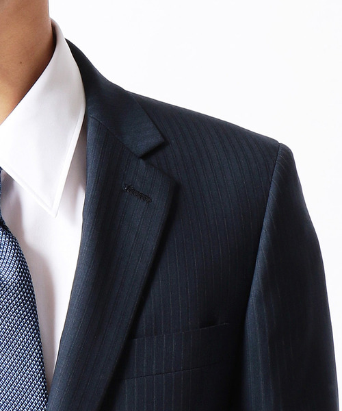 美品■COMME CA MEN コムサメン■ピンストライプ セットアップ スーツ COMME CA MEN（コムサメン）の「ピンストライプスーツ