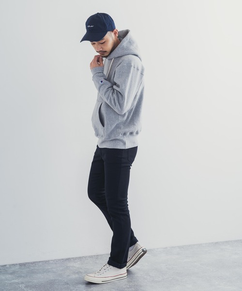 Champion(チャンピオン)の「Champion チャンピオン Reverse Weave フーディー プルオーバーパーカー C5-U101(パーカー・メンズ・グレー/オートミール/ブラック/ネイビー/アーミー/ホワイト・M/L/XL)」の13枚目の写真