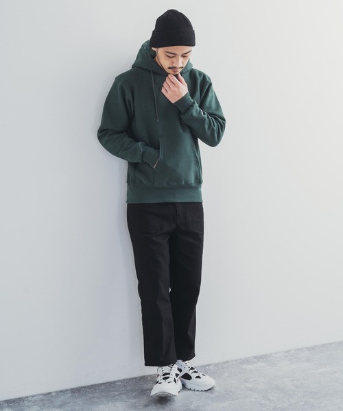 Champion(チャンピオン)の「Champion チャンピオン Reverse Weave フーディー プルオーバーパーカー C5-U101(パーカー・メンズ・グレー/オートミール/ブラック/ネイビー/アーミー/ホワイト・M/L/XL)」の20枚目の写真