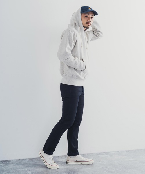 Champion(チャンピオン)の「Champion チャンピオン Reverse Weave フーディー プルオーバーパーカー C5-U101(パーカー・メンズ・グレー/オートミール/ブラック/ネイビー/アーミー/ホワイト・M/L/XL)」の16枚目の写真