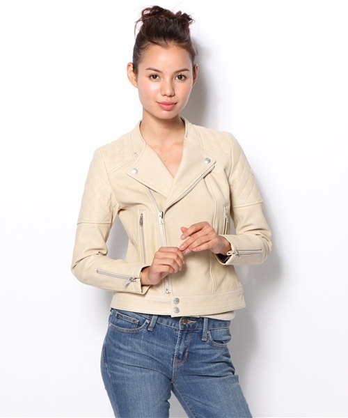 ヒステリックグラマー、レディースライダースジャケット レザージャケット HYSTERIC GLAMOUR（ヒステリックグラマー）の「Lewis Leathers