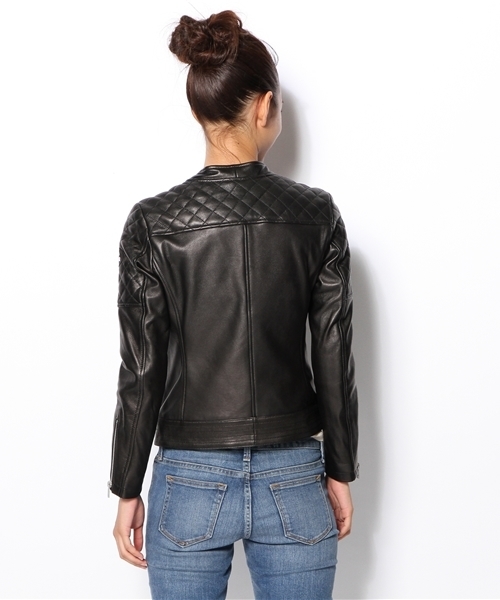 ヒステリックグラマー　ライダースジャケット　レディース HYSTERIC GLAMOUR（ヒステリックグラマー）の「ﾌﾟﾘﾏﾛﾌﾄﾗｲﾀﾞｰｽﾗｲｸ