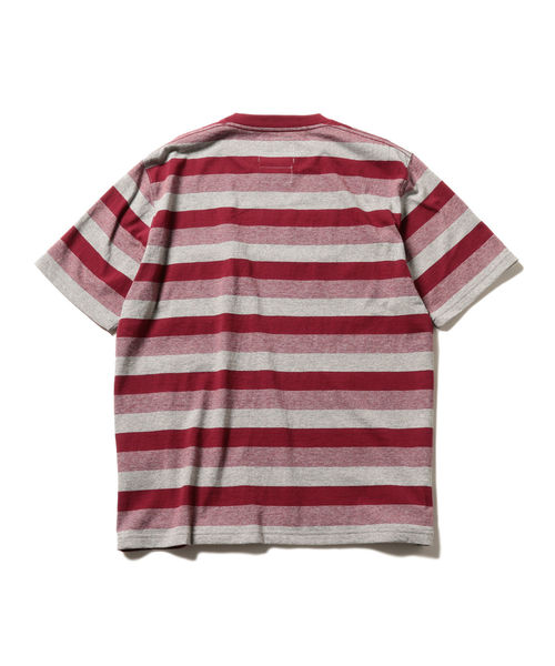 BEAMS PLUS / グラデーション ボーダー ポケット Tシャツ BEAMS PLUS / グラデーション ボーダー ポケット Tシャツ