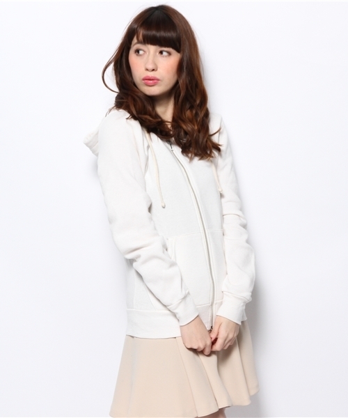 Another Edition（アナザーエディション）の「ALTERNATIVE ZIP PK ◆（パーカー・レディース・ホワイト/クリーム/ターコイズブルー・フリー）」の12枚目の写真