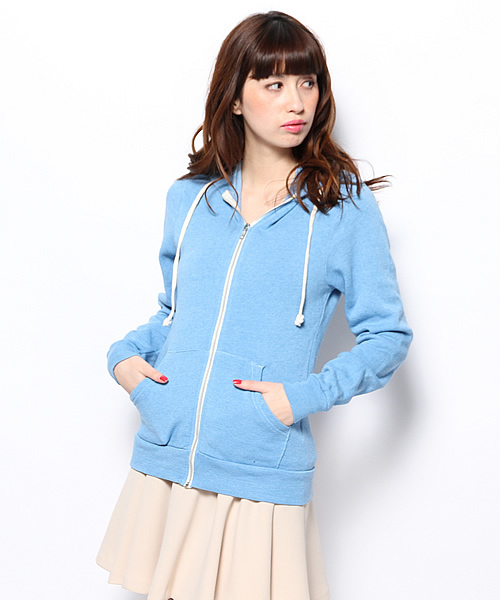 Another Edition（アナザーエディション）の「ALTERNATIVE ZIP PK ◆（パーカー・レディース・ホワイト/クリーム/ターコイズブルー・フリー）」の3枚目の写真