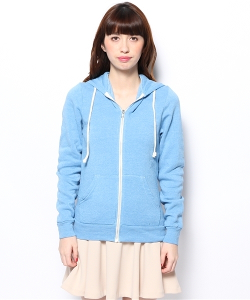 Another Edition（アナザーエディション）の「ALTERNATIVE ZIP PK ◆（パーカー・レディース・ホワイト/クリーム/ターコイズブルー・フリー）」の10枚目の写真