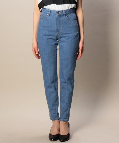BEAUTY&YOUTH UNITED ARROWS(ビューティーアンドユースユナイテッドアローズ)の「BYBC コットンハイウエストデニム 40 ◆(デニムパンツ・レディース・ライトブルー/ネイビー・SMALL/MEDIUM)」の4枚目の写真