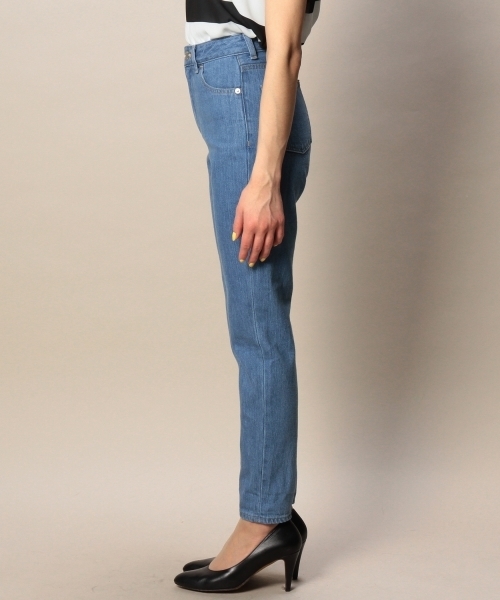BEAUTY&YOUTH UNITED ARROWS(ビューティーアンドユースユナイテッドアローズ)の「BYBC コットンハイウエストデニム 40 ◆(デニムパンツ・レディース・ライトブルー/ネイビー・SMALL/MEDIUM)」の5枚目の写真