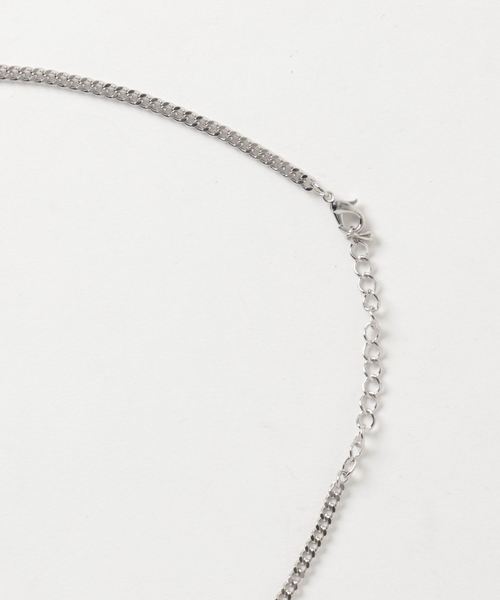 WEGO（ウィゴー）の「WEGO/ワイドリングチェーンネックレス（ネックレス・メンズ・シルバー・FREE）」の2枚目の写真