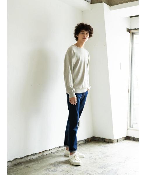 CRAFT STANDARD BOUTIQUE（クラフトスタンダードブティック）の「【ウォッシャブル対応】針抜きリブニットプルオーバー＊（ニット/セーター・メンズ・ネイビー/ホワイト系その他/グレー系その他2・LL/M/L）」の8枚目の写真