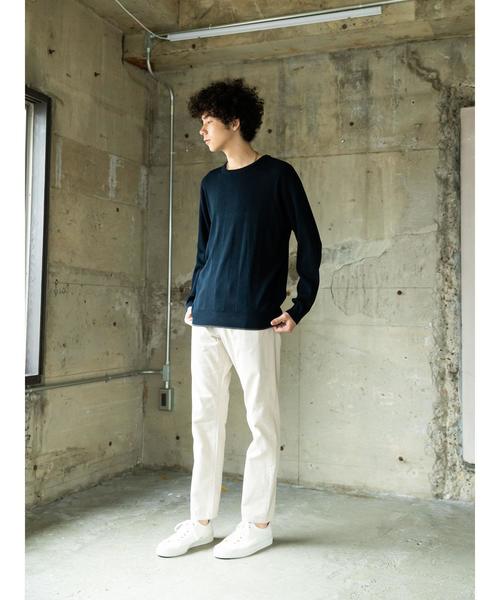 CRAFT STANDARD BOUTIQUE（クラフトスタンダードブティック）の「【ウォッシャブル対応】針抜きリブニットプルオーバー＊（ニット/セーター・メンズ・ネイビー/ホワイト系その他/グレー系その他2・LL/M/L）」の22枚目の写真