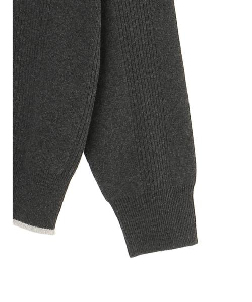 CRAFT STANDARD BOUTIQUE（クラフトスタンダードブティック）の「【ウォッシャブル対応】針抜きリブニットプルオーバー＊（ニット/セーター・メンズ・ネイビー/ホワイト系その他/グレー系その他2・LL/M/L）」の16枚目の写真