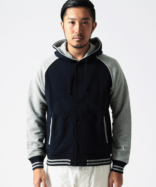 BEAMS（ビームス）の「BEAMS / フード スウェット スタジャン（パーカー・メンズ・マスタード/ネイビー/ブラック・LARGE/SMALL/X-LARGE/MEDIUM）」の14枚目の写真
