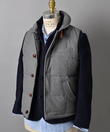 SHIPS JET BLUE | JB: ショールダウンベスト 14AW■●(ダウンベスト)