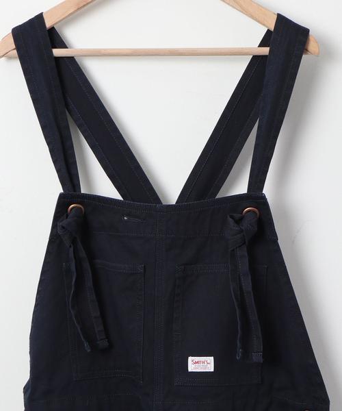 SMITH'S（スミス）の「【WEB限定カラー】SMITH’S別注オーバーオール(オールインワン/サロペット)（サロペット/オーバーオール・レディース・オフホワイト/ネイビー/ダークブラウン・LARGE/MEDIUM）」の9枚目の写真