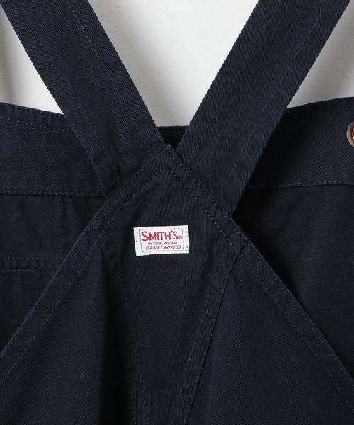 SMITH'S（スミス）の「【WEB限定カラー】SMITH’S別注オーバーオール(オールインワン/サロペット)（サロペット/オーバーオール・レディース・オフホワイト/ネイビー/ダークブラウン・LARGE/MEDIUM）」の7枚目の写真