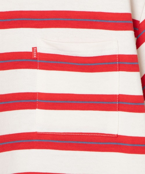 BUCCA 44(ブッカフォーティーフォー)の「【BUCCA 44】マルチボーダーポケT(Tシャツ/カットソー・メンズ・ホワイト系その他5/ブラック系その他5・MEDIUM/LARGE/X-LARGE/XX-LARGE/XXX-LARGE)」の10枚目の写真