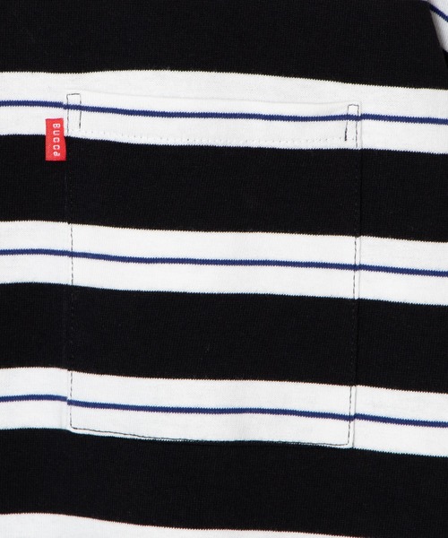 BUCCA 44(ブッカフォーティーフォー)の「【BUCCA 44】マルチボーダーポケT(Tシャツ/カットソー・メンズ・ホワイト系その他5/ブラック系その他5・MEDIUM/LARGE/X-LARGE/XX-LARGE/XXX-LARGE)」の9枚目の写真