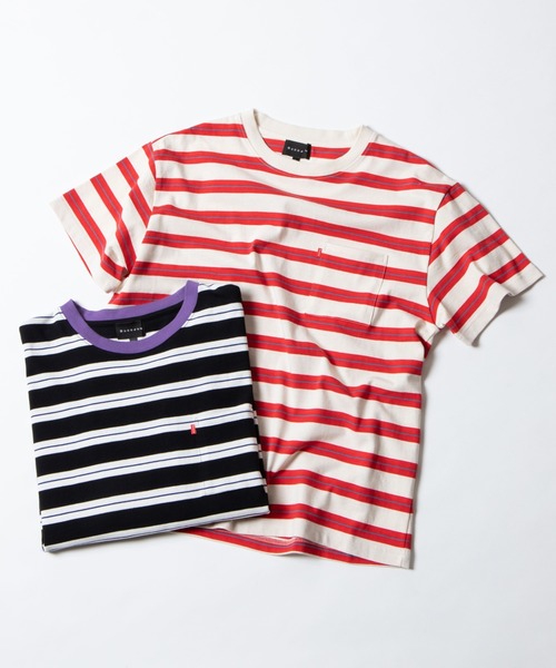 BUCCA 44(ブッカフォーティーフォー)の「【BUCCA 44】マルチボーダーポケT(Tシャツ/カットソー・メンズ・ホワイト系その他5/ブラック系その他5・MEDIUM/LARGE/X-LARGE/XX-LARGE/XXX-LARGE)」の11枚目の写真