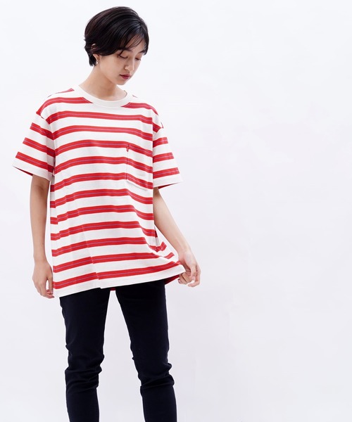 BUCCA 44(ブッカフォーティーフォー)の「【BUCCA 44】マルチボーダーポケT(Tシャツ/カットソー・メンズ・ホワイト系その他5/ブラック系その他5・MEDIUM/LARGE/X-LARGE/XX-LARGE/XXX-LARGE)」の16枚目の写真